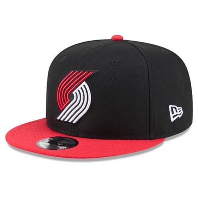  Portland Trail Blazers New Era Two-Tone 9FIFTY Snapback Hat - Black