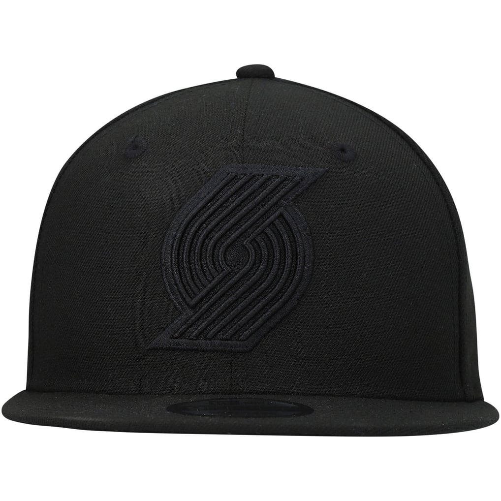 New Era Portland Trail Blazers Black 9Forty A Frame Snapback Cap New Era Portland Trail Blazers Black 9Forty A Frame Snapback Cap