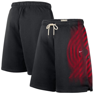 Portland Trail Blazers Nike 2026 Standard Issue Practice Icon Fleece Shorts - Black