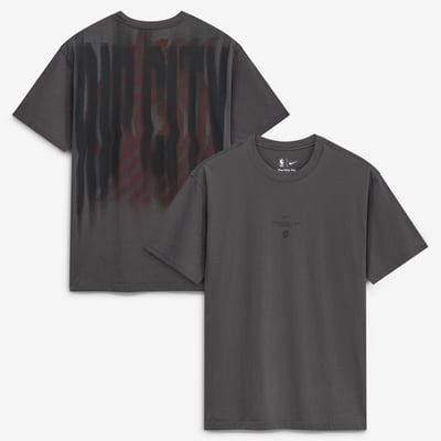 Portland Trail Blazers Nike 2026 Standard Issue Pre-Game Max 90 T-Shirt - Charcoal