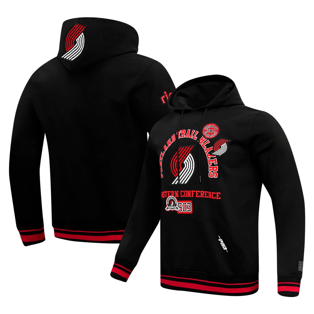 Portland Trail Blazers Pro Standard Area Code Pullover Hoodie - Black