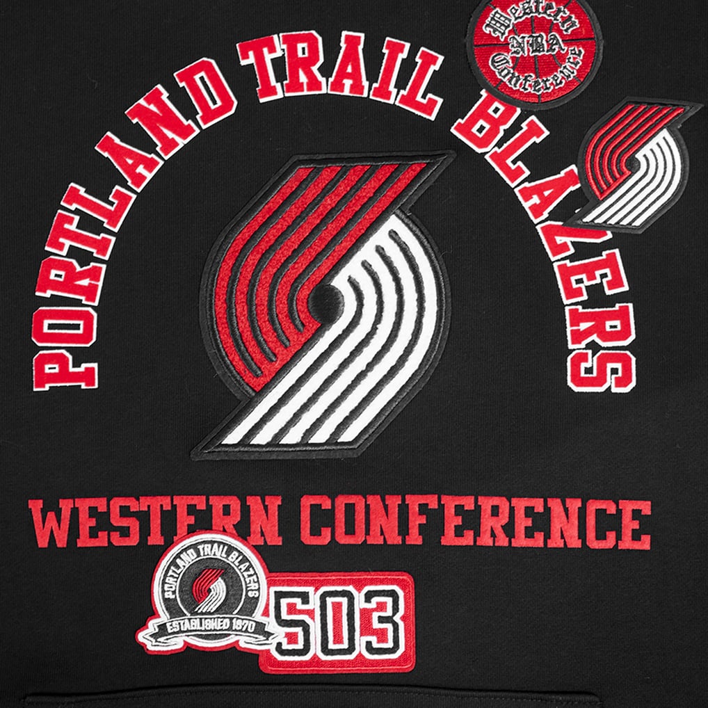 Portland Trail Blazers Pro Standard Area Code Pullover Hoodie - Black