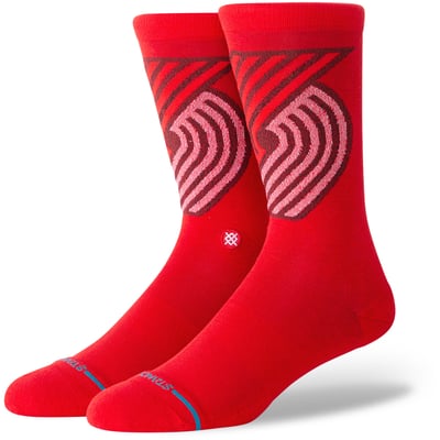  Portland Trail Blazers Stance Posterize Crew Socks - Red