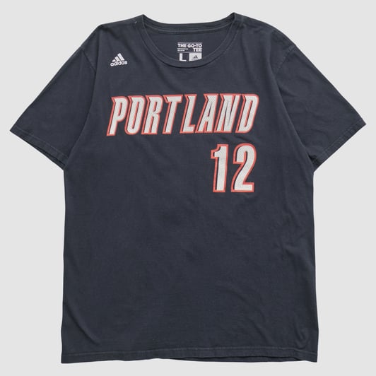 Portland Trail Blazers Adidas 2010s T-shirt - Black - L by Fanatics Real Vintage