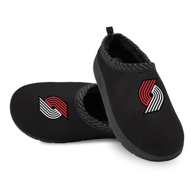 Portland Trail Blazers ISlide Unisex Primary Logo Mission Slippers - Black
