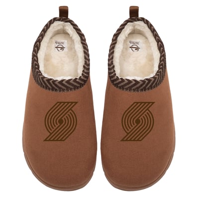 Portland Trail Blazers ISlide Unisex Tonal Logo Mission Slipper - Tan
