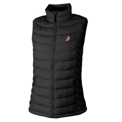Portland Trail Blazers Columbia Women's Powder Lite II Omni-Heat Reflective Full-Zip Puffer Vest - Black