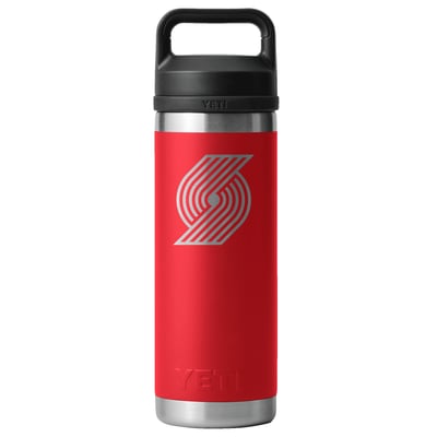 Portland Trail Blazers YETI 18oz. Rambler Chug Water Bottle - Red
