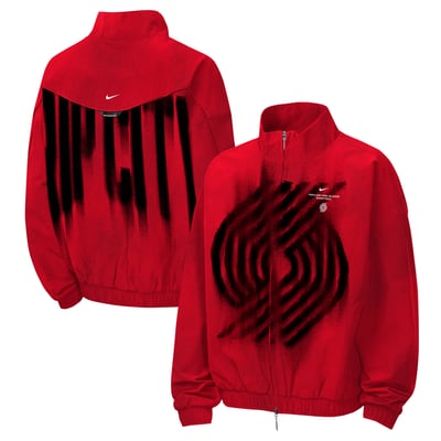  Portland Trail Blazers Nike Youth 2026/27 Standard Issue On-Court Authentic Game Full-Zip Jacket - Red