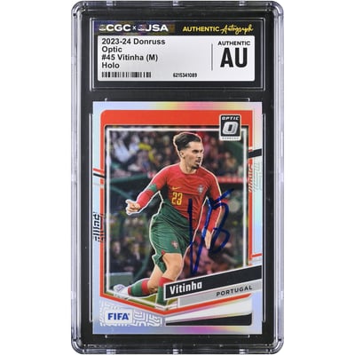 Vitinha Portugal National Team Autographed 2023-24 Panini Donruss Optic Holo #45 CGC Authenticated Card