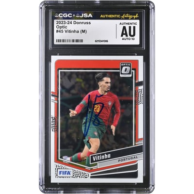 Vitinha Portugal National Team Autographed 2023-24 Panini Donruss Optic #45 CGC Authenticated AUTO 10 Card