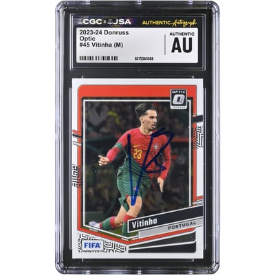 Vitinha Portugal National Team Autographed 2023-24 Panini Donruss Optic #45 CGC Authenticated Card