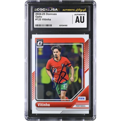 Vitinha Portugal National Team Autographed 2024-25 Panini Donruss Optic #125 CGC Authenticated Card