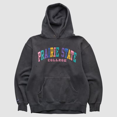 Prairie State Pioneers Jansport 2000s Hooded Pullover Sweatshirt - Black - M by Fanatics Real Vintage