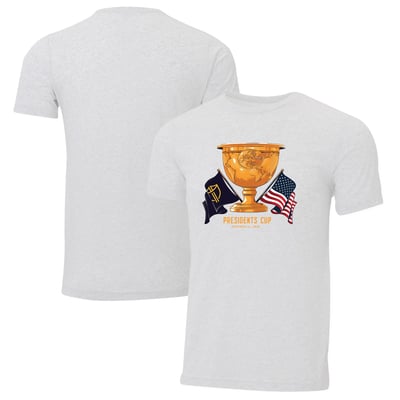 Ahead 2026 Presidents Cup Trophy Instant Classic Tri-Blend T-Shirt - White