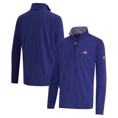 Team USA B. Draddy 2026 Presidents Cup Jack Quarter-Zip Pullover - Blue