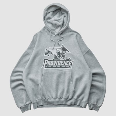 Providence Friars Champion 2010s Hooded Pullover Sweatshirt - Heather Gray - L by Fanatics Real Vintage