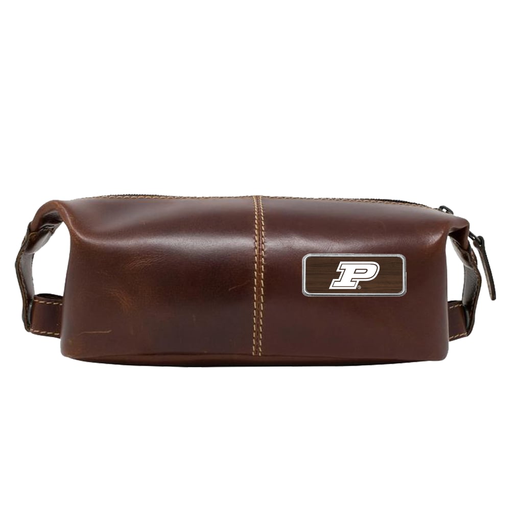 Purdue Boilermakers Logo Plate Wind River Canyon Travel Kit - Brown