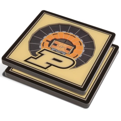 Purdue Boilermakers Fanpoint 3D StadiumView Coasters
