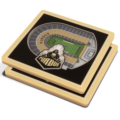 Purdue Boilermakers Fanpoint 3D StadiumView Coasters