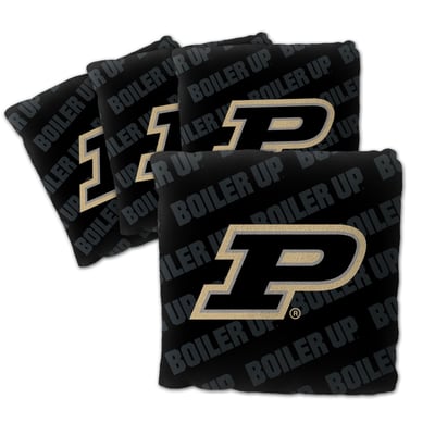Purdue Boilermakers Fanpoint Four-Piece Cornhole Bag Set