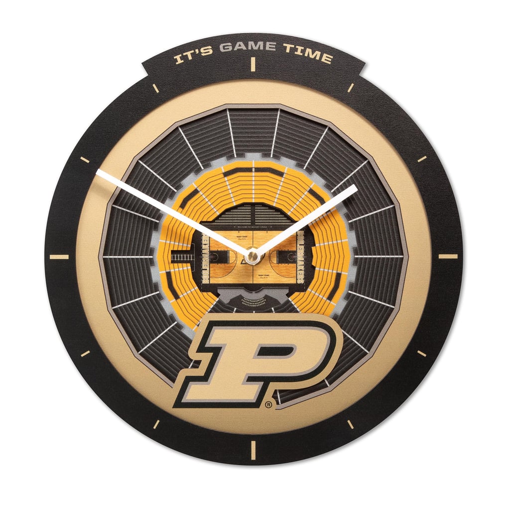 Purdue Boilermakers Fanpoint StadiumView 3D Wall Clock