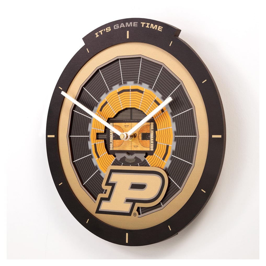Purdue Boilermakers Fanpoint StadiumView 3D Wall Clock