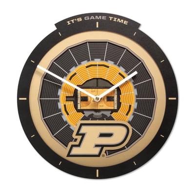 Purdue Boilermakers Fanpoint StadiumView 3D Wall Clock