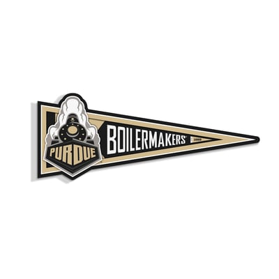 Purdue Boilermakers IDNA 23" 3D Pennant Wall Art