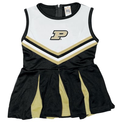  Little King Purdue Boilermakers Infant Black Cheer Jumper