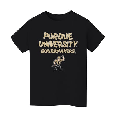 Purdue Boilermakers Vive La Fete Infant Mascot & Name T-Shirt - Black