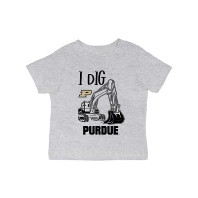 Purdue Boilermakers Vive La Fete Infant Excavator T-Shirt - Gray