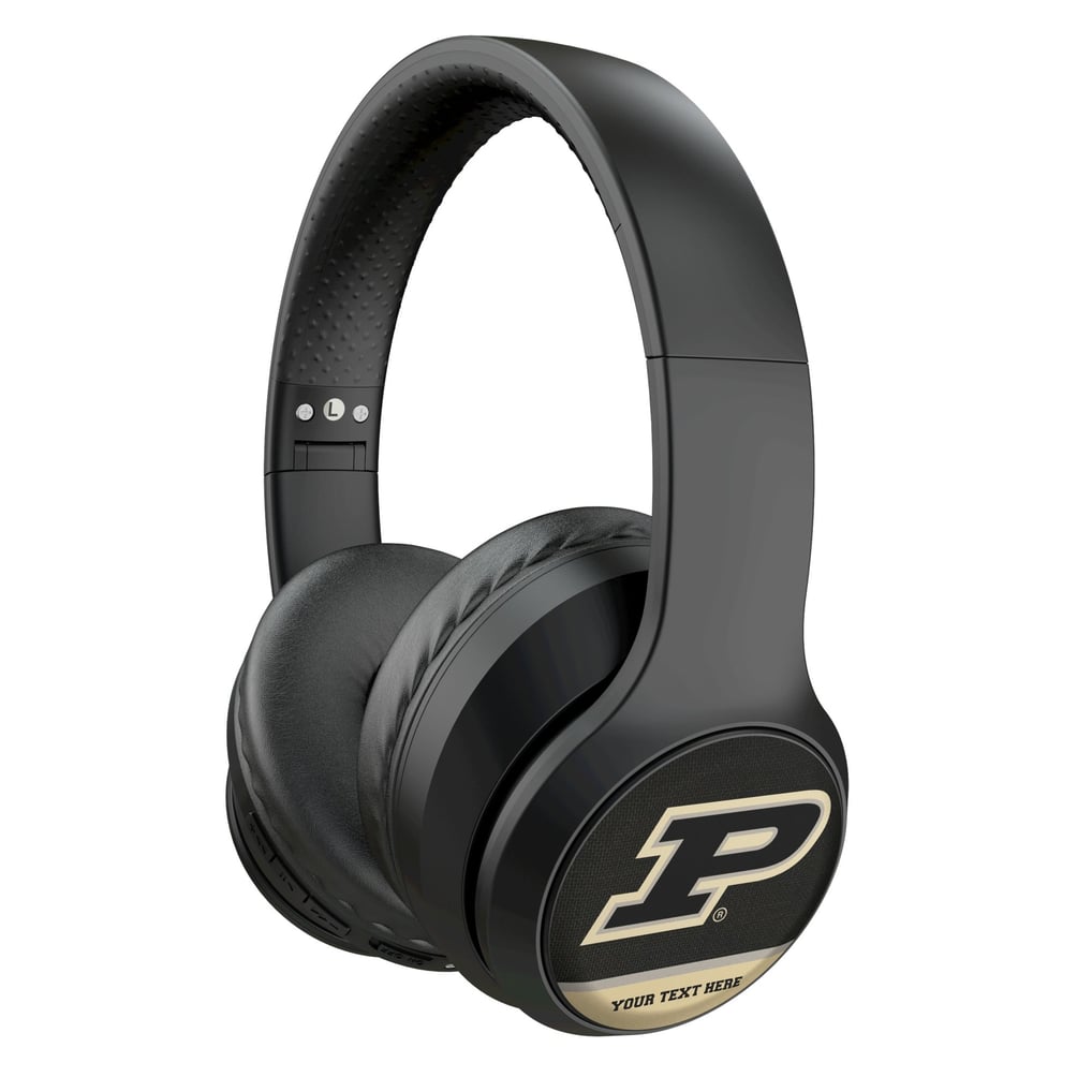 Purdue Boilermakers Keyscaper Personalized Endzone Solid Wireless Bluetooth Headphones With Case