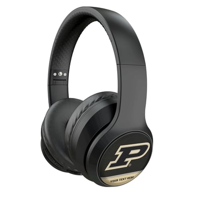 Purdue Boilermakers Keyscaper Personalized Endzone Solid Wireless Bluetooth Headphones With Case