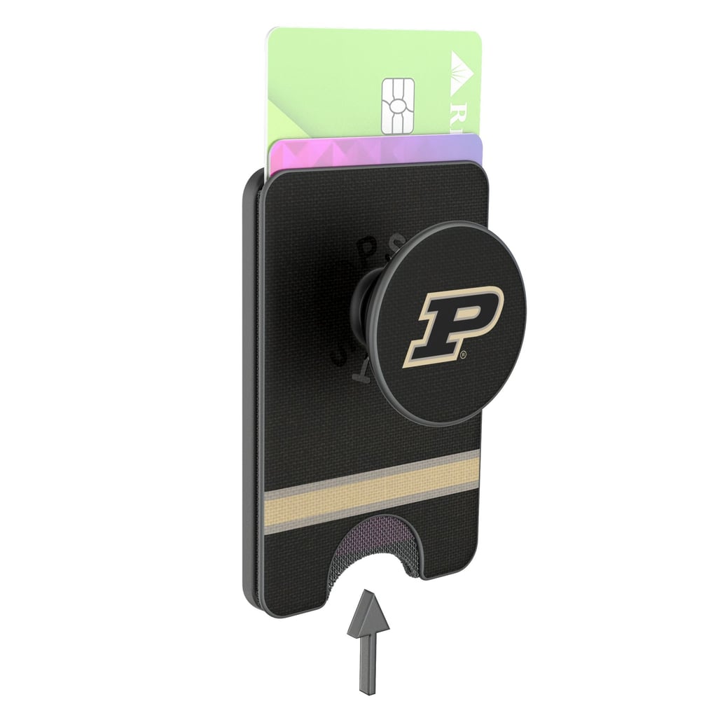Purdue Boilermakers Keyscaper Stripe PopSockets Magnetic Wallet