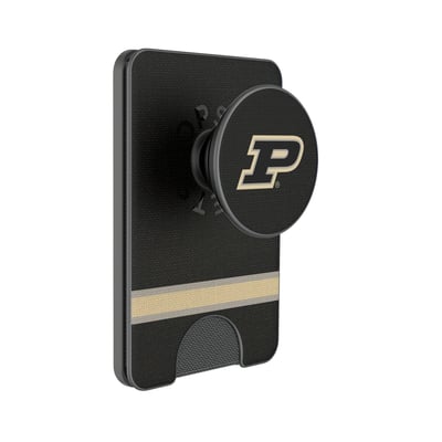 Purdue Boilermakers Keyscaper Stripe PopSockets Magnetic Wallet