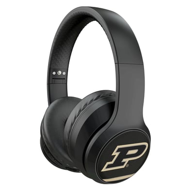 Purdue Boilermakers Keyscaper Stripe Wireless Bluetooth Headphones With Case