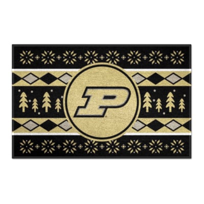Purdue Boilermakers Logo Brands 19" x 30" Holiday Sweater Starter Mat