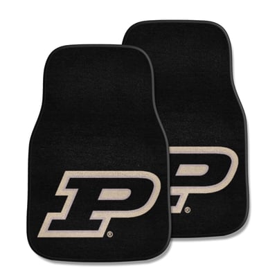 Purdue Boilermakers Logo Brands Two-Piece Carpet Car Mat Set