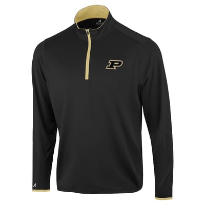  Purdue Boilermakers Antigua Brink Color Pop Quarter-Zip Pullover - Black