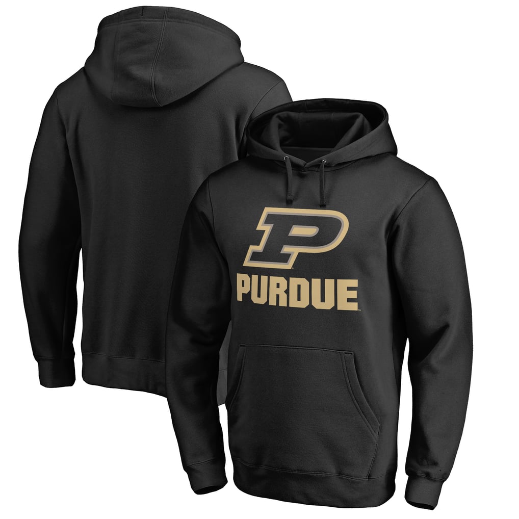 Purdue Boilermakers Team Lockup Pullover Hoodie - Black