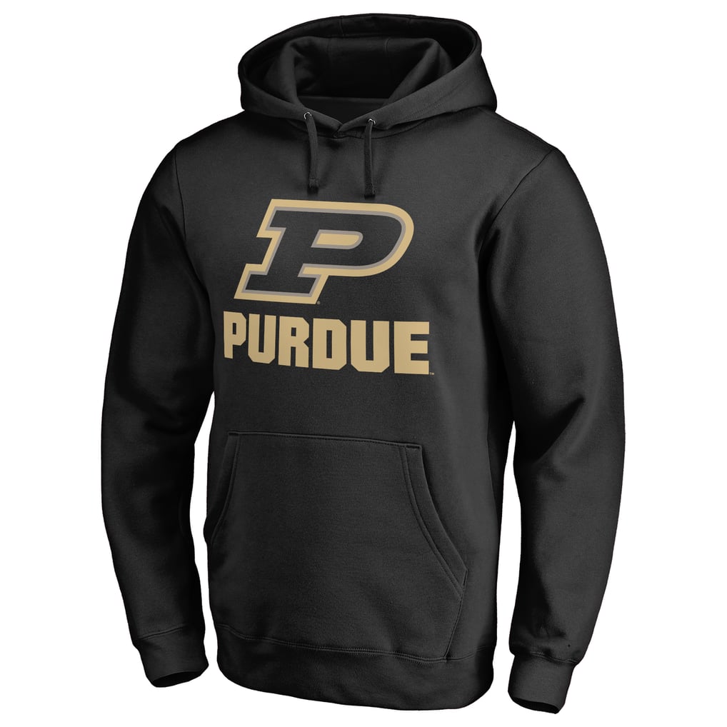 Purdue Boilermakers Team Lockup Pullover Hoodie - Black