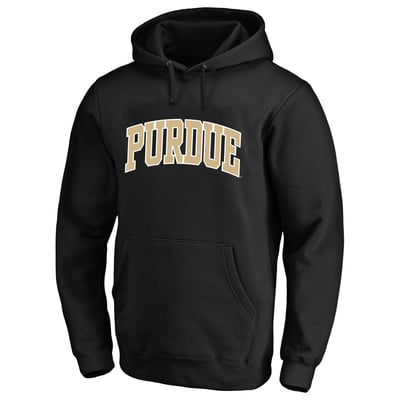  Purdue Boilermakers Champion Big & Tall Arch Over Tackle Twill Hoodie - Black