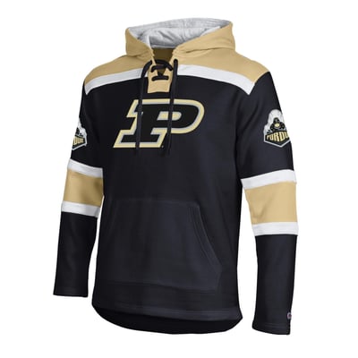  Purdue Boilermakers Champion Lacer Fleece Hoodie - Black