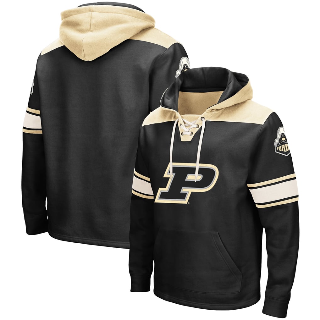 Purdue Boilermakers Colosseum 2.0 Lace-Up Pullover Hoodie - Black