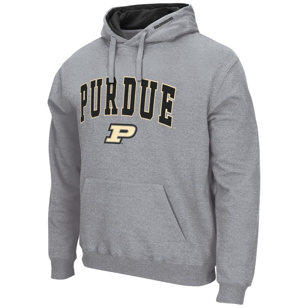 Purdue Boilermakers Colosseum Arch & Logo 3.0 Pullover Hoodie - Heather Gray