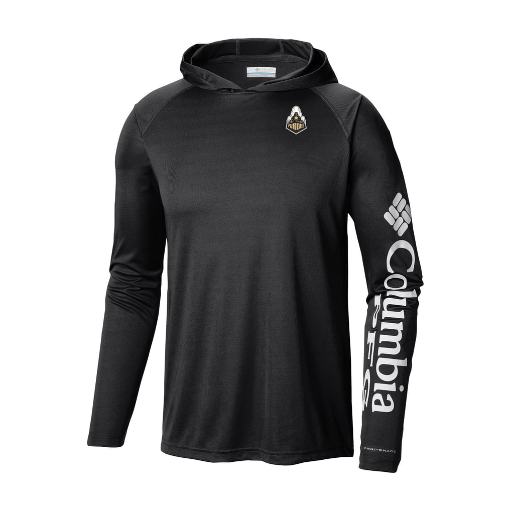 Purdue Boilermakers Columbia Terminal Tackle Omni-Shade Lightweight Pullover Hoodie - Black