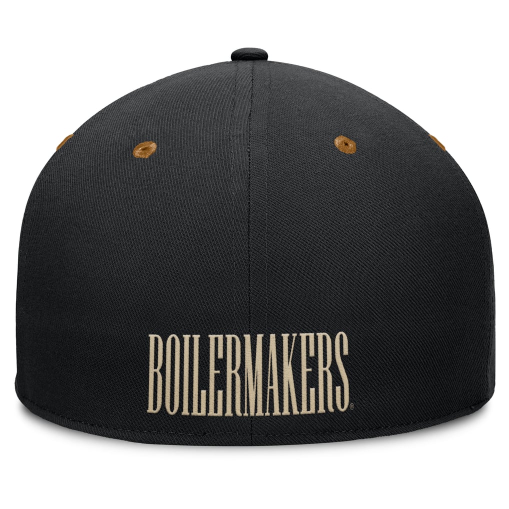 Purdue Boilermakers Fanatics NoBo Fitted Hat - Black/Brown