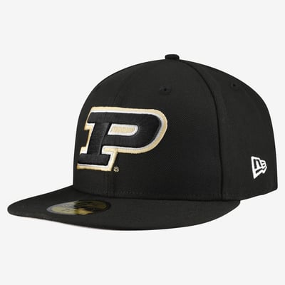 Purdue Boilermakers New Era Core 59FIFTY Fitted Hat - Black