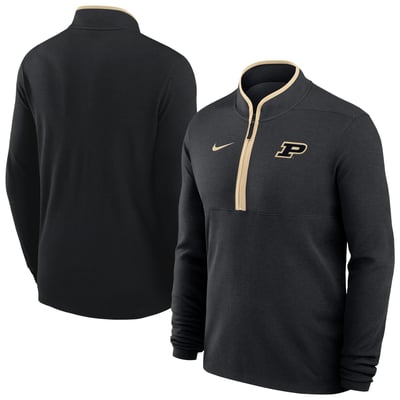 Purdue Boilermakers Nike Basketball Victory Dri-FIT Half-Zip Pullover - Black